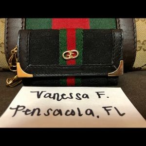 Auth. Vintage Gucci Web Clutch wallet